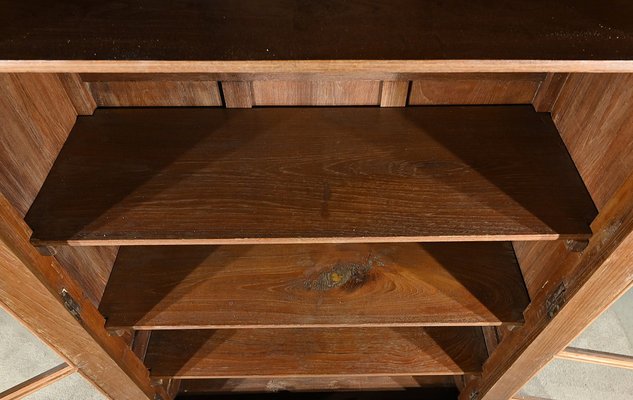 Teak Pondicherry Showcase Display Bookcase, 1900s-RVK-1798787