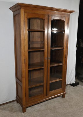 Teak Pondicherry Showcase Display Bookcase, 1900s-RVK-1798787