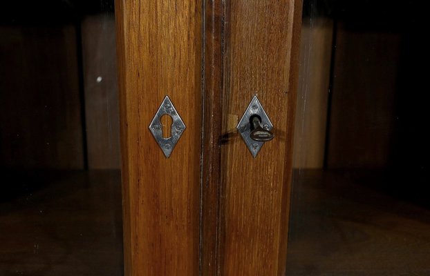 Teak Pondicherry Showcase Display Bookcase, 1900s-RVK-1798787