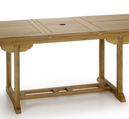 Teak Rectangular Foldable Dining Table-PSK-1002451