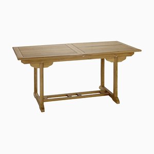 Teak Rectangular Foldable Dining Table-PSK-1002451