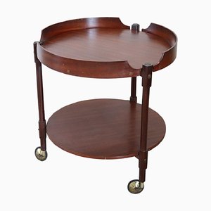 Teak Round Drinks Trolley, 1950s-DCO-1699837