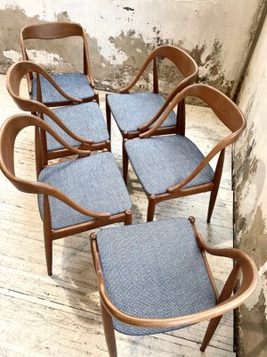 Teak Samcom Chairs by Johannes Andersen for Uldum Mobelfabrik, Set of 6-LCU-1251689