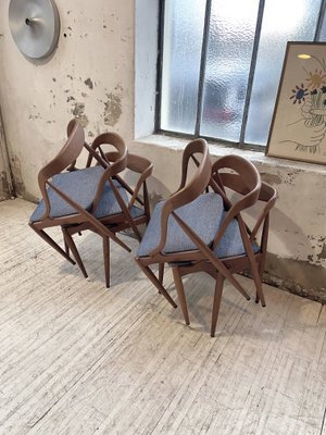 Teak Samcom Chairs by Johannes Andersen for Uldum Mobelfabrik, Set of 6-LCU-1251689