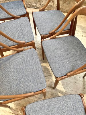 Teak Samcom Chairs by Johannes Andersen for Uldum Mobelfabrik, Set of 6-LCU-1251689