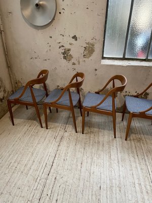 Teak Samcom Chairs by Johannes Andersen for Uldum Mobelfabrik, Set of 6-LCU-1251689