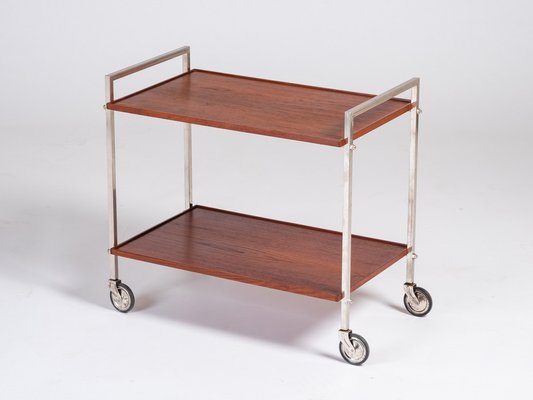 Teak Serving Trolley, Denmark, 1960s-ZGQ-1289913