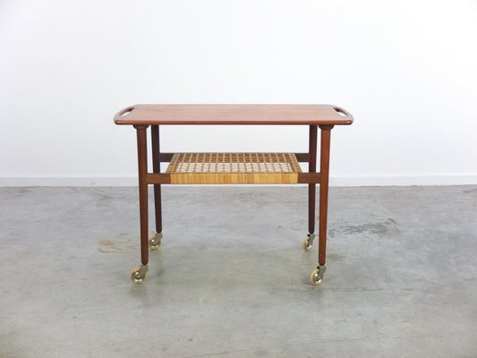 Teak Serving Trolley in the style of Johannes Andersen, 1960s-MHV-1744981