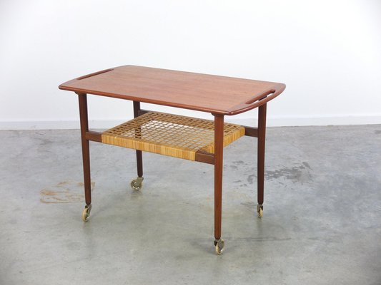 Teak Serving Trolley in the style of Johannes Andersen, 1960s-MHV-1744981