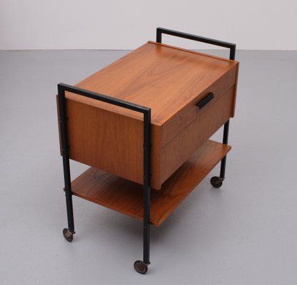 Teak Sewing Trolley Dutch, 1960s-GCG-1286742