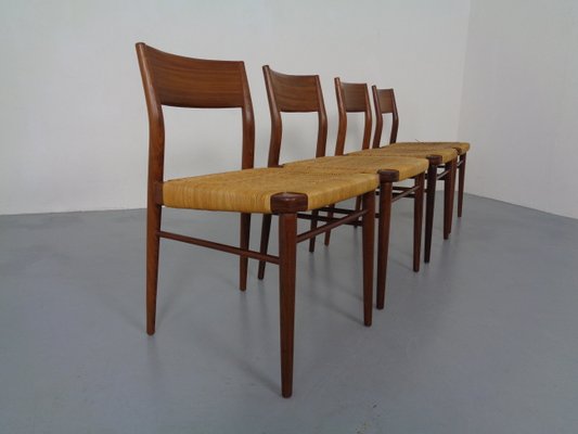 Teak Side Chairs by Georg Leowald for Wilkhahn, 1960s, Set of 4-RDW-863513