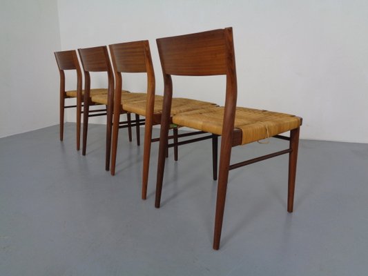 Teak Side Chairs by Georg Leowald for Wilkhahn, 1960s, Set of 4-RDW-863513