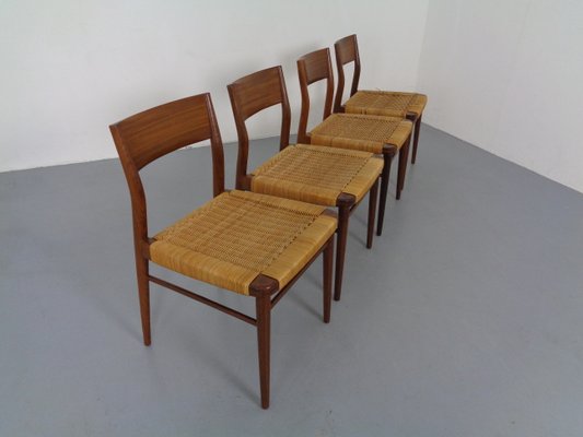 Teak Side Chairs by Georg Leowald for Wilkhahn, 1960s, Set of 4-RDW-863513