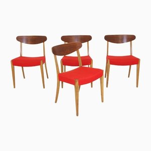 Teak Side Chairs from Søen Wiladsens Møbelfabrik, Denmark, 1960s, Set of 4-GEK-1328099