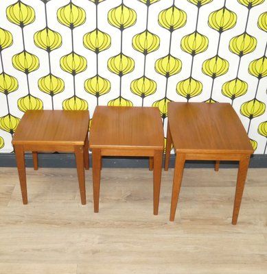 Teak Side Tables from BRDR Furbo, 1960s, Set of 3-AFE-1720910