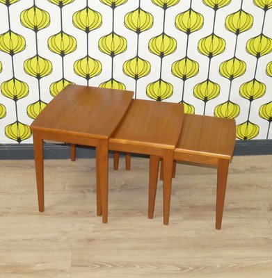 Teak Side Tables from BRDR Furbo, 1960s, Set of 3-AFE-1720910