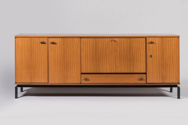 Teak Sideboard attributed to Marcel Gascoin-RJQ-1449712