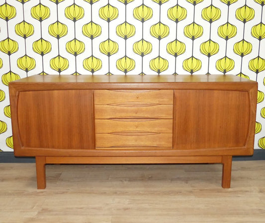 Teak Sideboard by S. Burchardt Nielsen and H.P. Hansen for Dyrlund, Denmark, 1960s