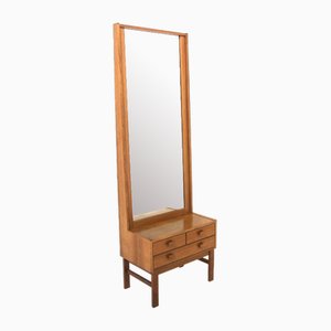 Teak Silhouette Mirror, Sweden, 1960s-GEK-1730056