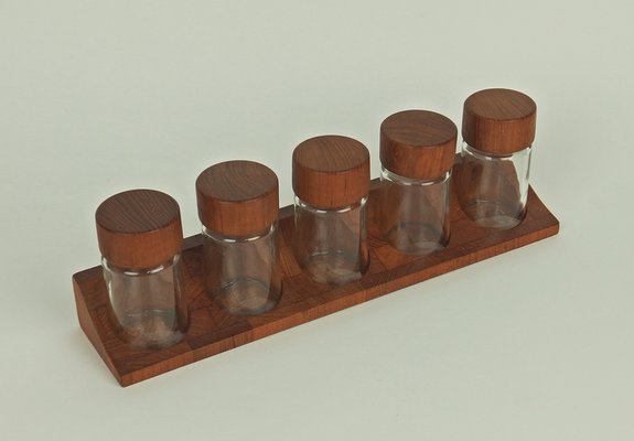 Teak Spice Rack from Digsmed, Set of 6-LW-1336394