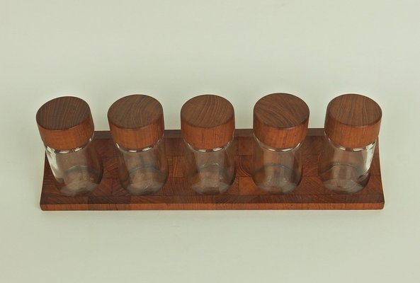 Teak Spice Rack from Digsmed, Set of 6-LW-1336394