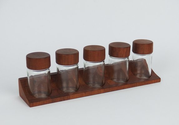 Teak Spice Rack from Digsmed, Set of 6-LW-1336394