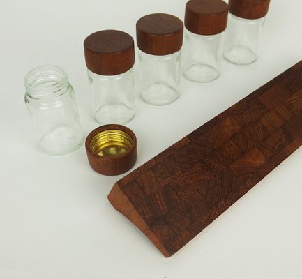 Teak Spice Rack from Digsmed, Set of 6-LW-1336394