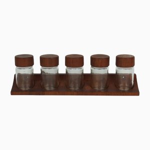 Teak Spice Rack from Digsmed, Set of 6-LW-1336394