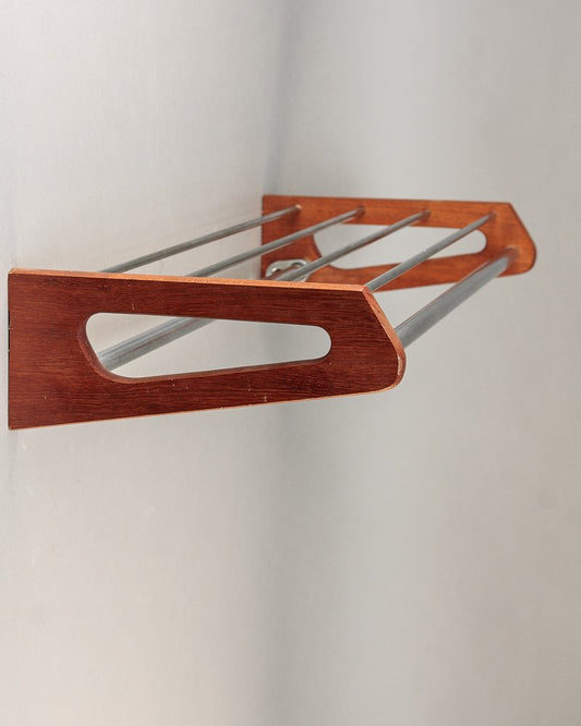 Teak & Steel Coat Rack by Børge Mogensen for Søborg, 1960s