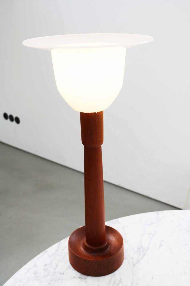 Teak Table Lamp by Uno & Östen Kristansson for Luxus, Sweden, 1970s