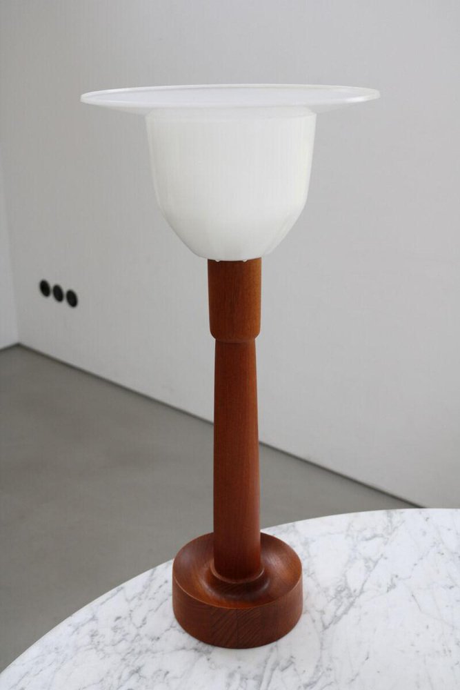 Teak Table Lamp by Uno & Östen Kristansson for Luxus, Sweden, 1970s