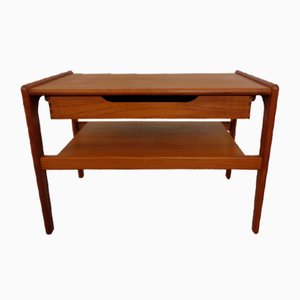 Teak Table with Drawer from Arne Wahl Iversen, Denmark, 1960s-RDW-1354750