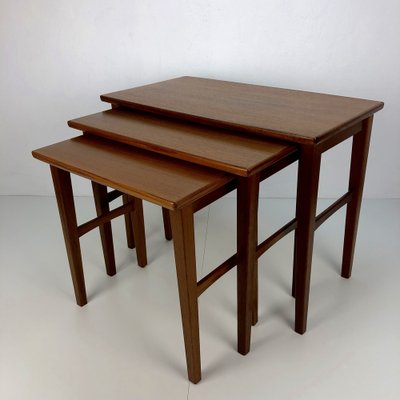 Teak Tables from OPAL-Möbel, Germany, 1960s, Set of 3-FFL-1261735