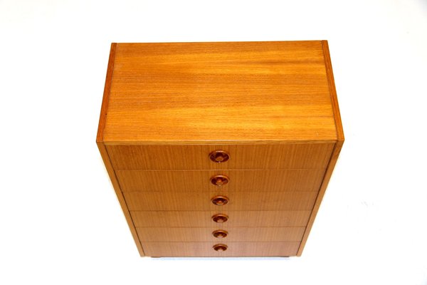 Teak Tallboy Dresser, Sweden, 1960-GEK-1216055