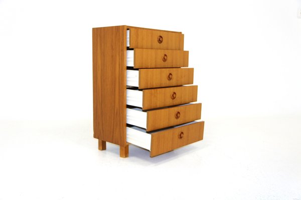 Teak Tallboy Dresser, Sweden, 1960-GEK-1216055