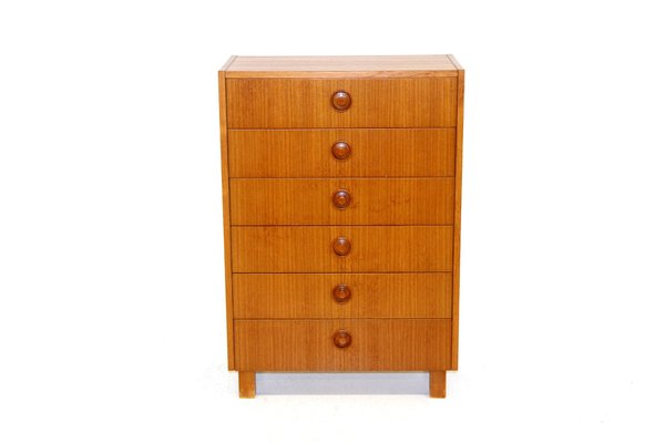 Teak Tallboy Dresser, Sweden, 1960-GEK-1216055