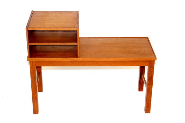 Teak Telephone Bench, Sweden, 1960s-GEK-1030723