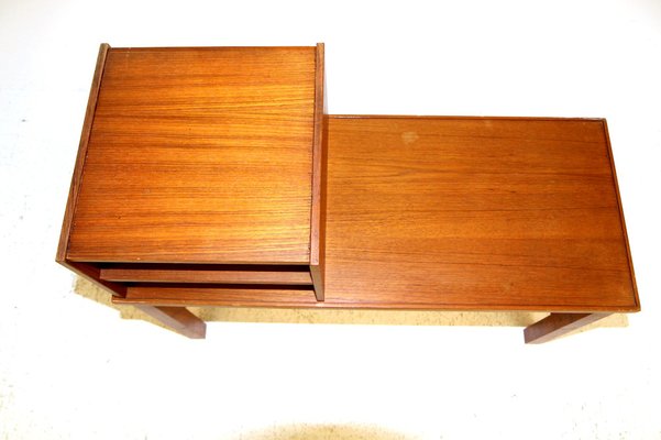 Teak Telephone Bench, Sweden, 1960s-GEK-1030723