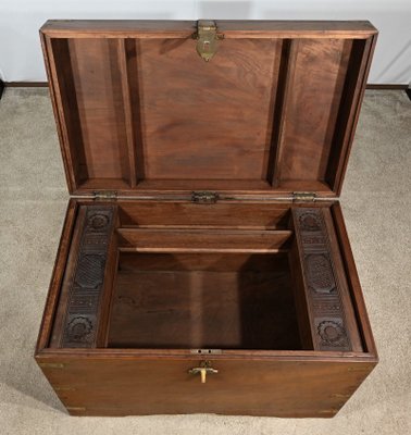 Teak Travel Trunk, 1800s-RVK-1798742