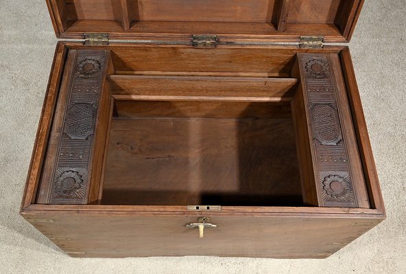 Teak Travel Trunk, 1800s-RVK-1798742