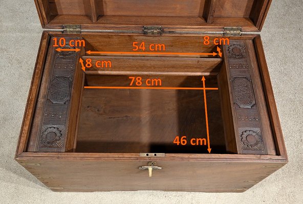 Teak Travel Trunk, 1800s-RVK-1798742