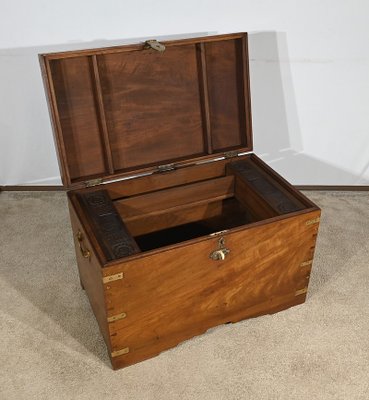 Teak Travel Trunk, 1800s-RVK-1798742