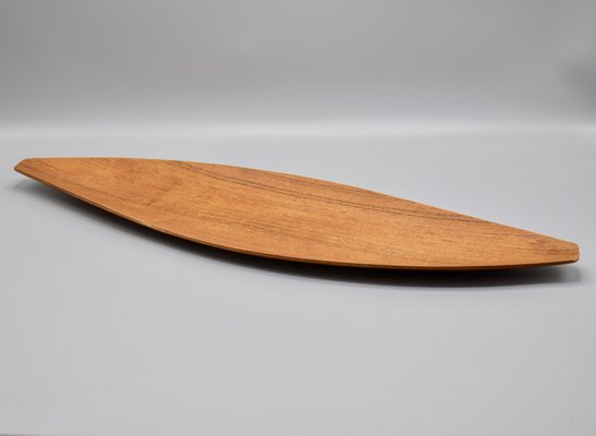 Teak Tray by Shigemichi Aomine for National Crafts Council, Japan, 1960s-RNM-1396300