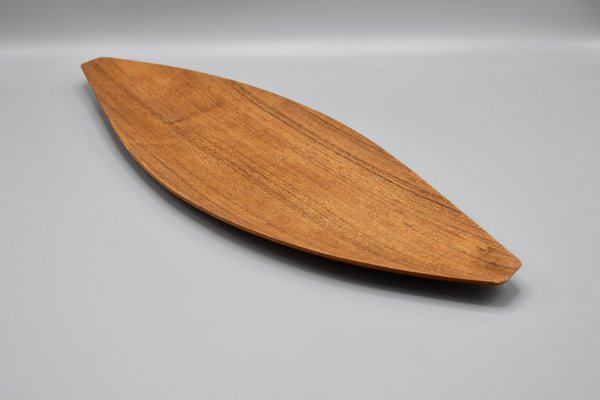 Teak Tray by Shigemichi Aomine for National Crafts Council, Japan, 1960s-RNM-1396300