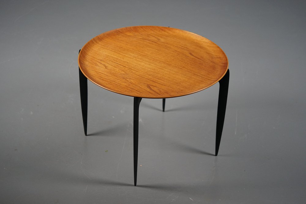 Teak Tray Table by H. Engholm & Svend Åge Willumsen for Fritz Hansen, 1950s