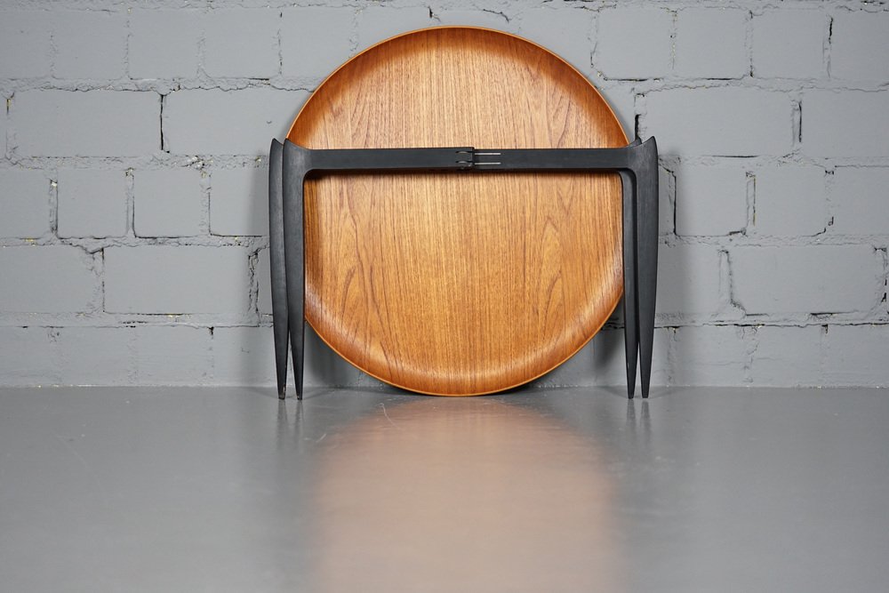 Teak Tray Table by H. Engholm & Svend Åge Willumsen for Fritz Hansen, 1950s