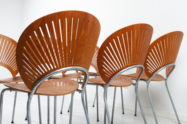 Teak Trinid Dining Chairs by Nanna Ditzel for Fredericia, 1990s, Set of 6-WIX-1718354