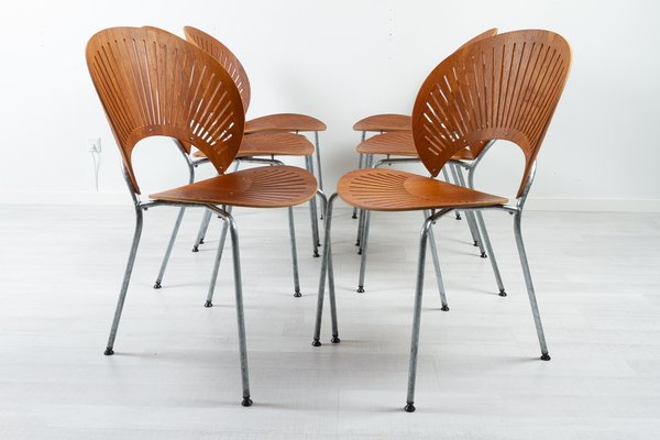 Teak Trinid Dining Chairs by Nanna Ditzel for Fredericia, 1990s, Set of 6-WIX-1718354