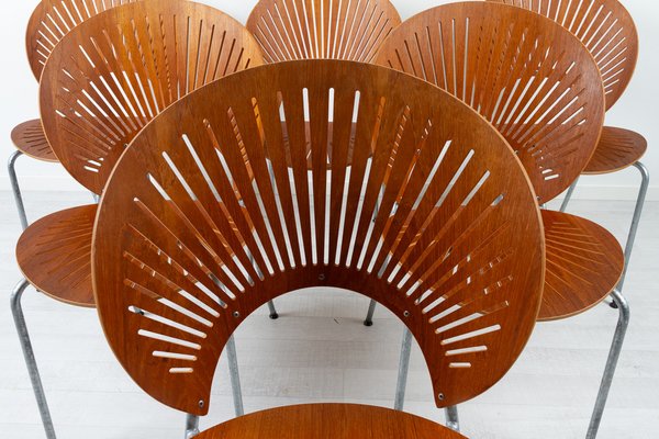 Teak Trinid Dining Chairs by Nanna Ditzel for Fredericia, 1990s, Set of 6-WIX-1718354