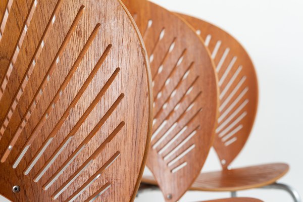 Teak Trinid Dining Chairs by Nanna Ditzel for Fredericia, 1990s, Set of 6-WIX-1718354